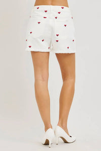 Risen - Pixie Embroidered Denim Shorts