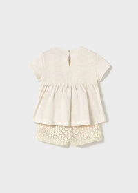 Mayoral - Kid's Lace Top And Pants Set