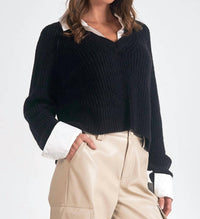 Elan - Layered Look Sweater