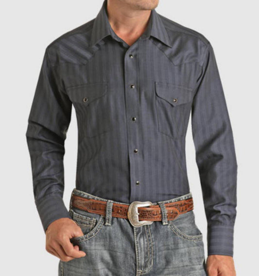 Panhandle - Blended Snap Western Basic Shirt