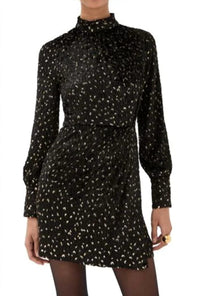 Simkhai - Daphne Long Sleeve Mock Neck Mini Dress