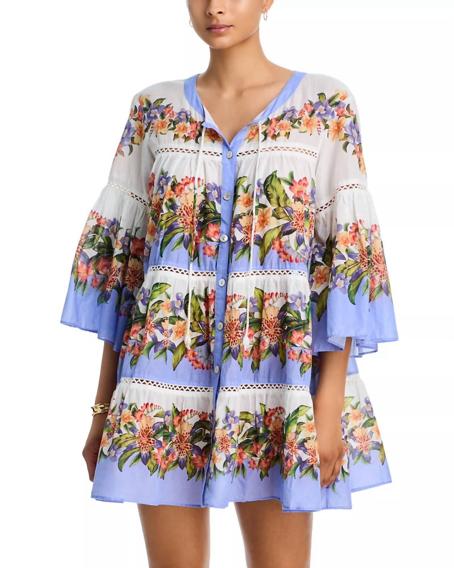 Farm Rio - Hilo Stripes Mini Dress