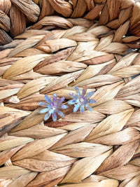 White Label - Women's Pastel Flower Studs Earrings
