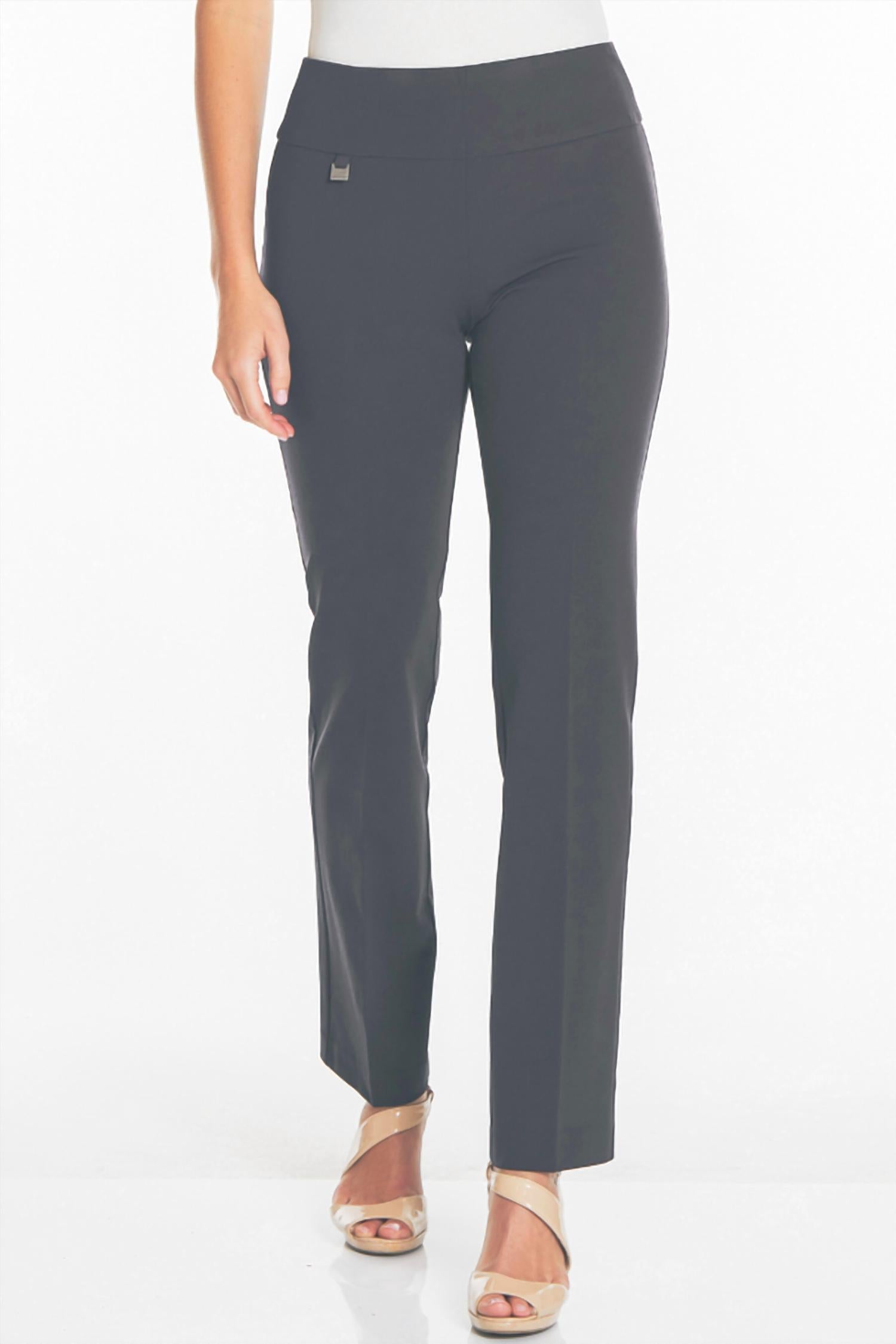Slimsation By Multiples - Pull On Ease-y-fit Ankle Pants