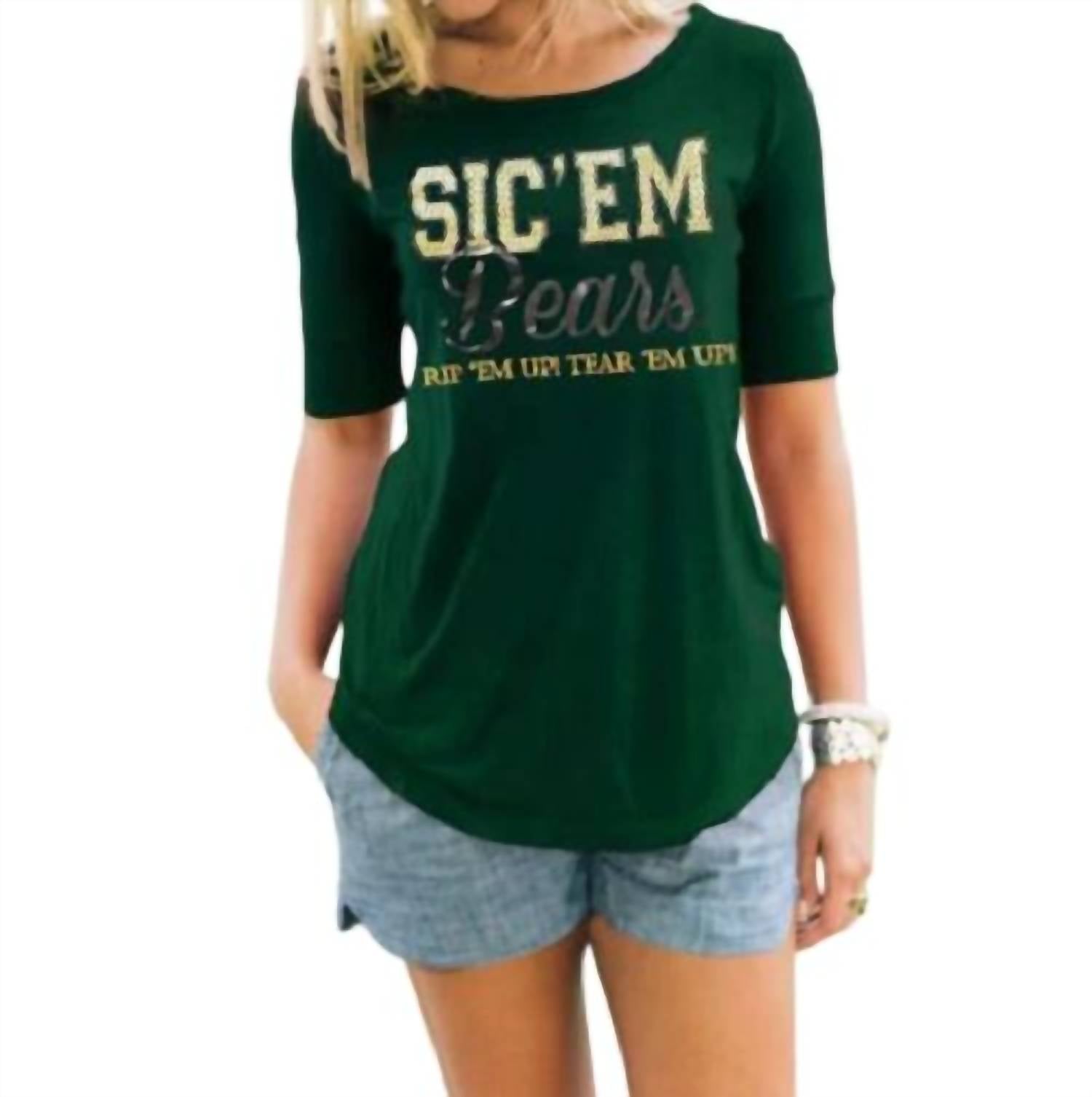 Gameday Couture - Baylor University Half-Sleeve Spirit Tee