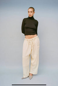 GIL RODRIGUEZ Bellevue Long Sleeve Turtleneck Top in black - women's long sleeve top - alternate view