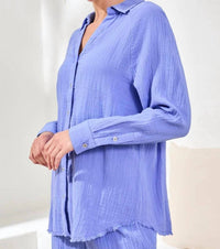 Tribal - Crinkle Gauze Button Shirt