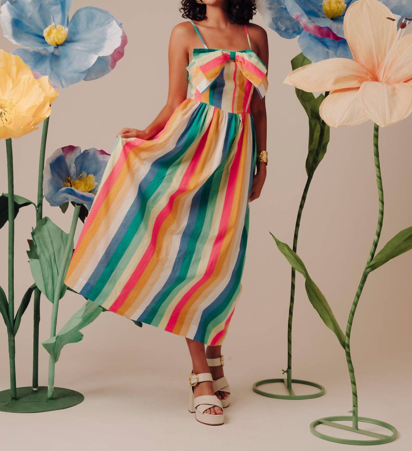 Love The Label - Stripe Bow Dress