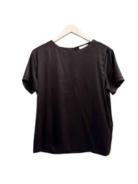 Purotatto Women's Short Sleeve Blouse in black 1 - women's t-shirt