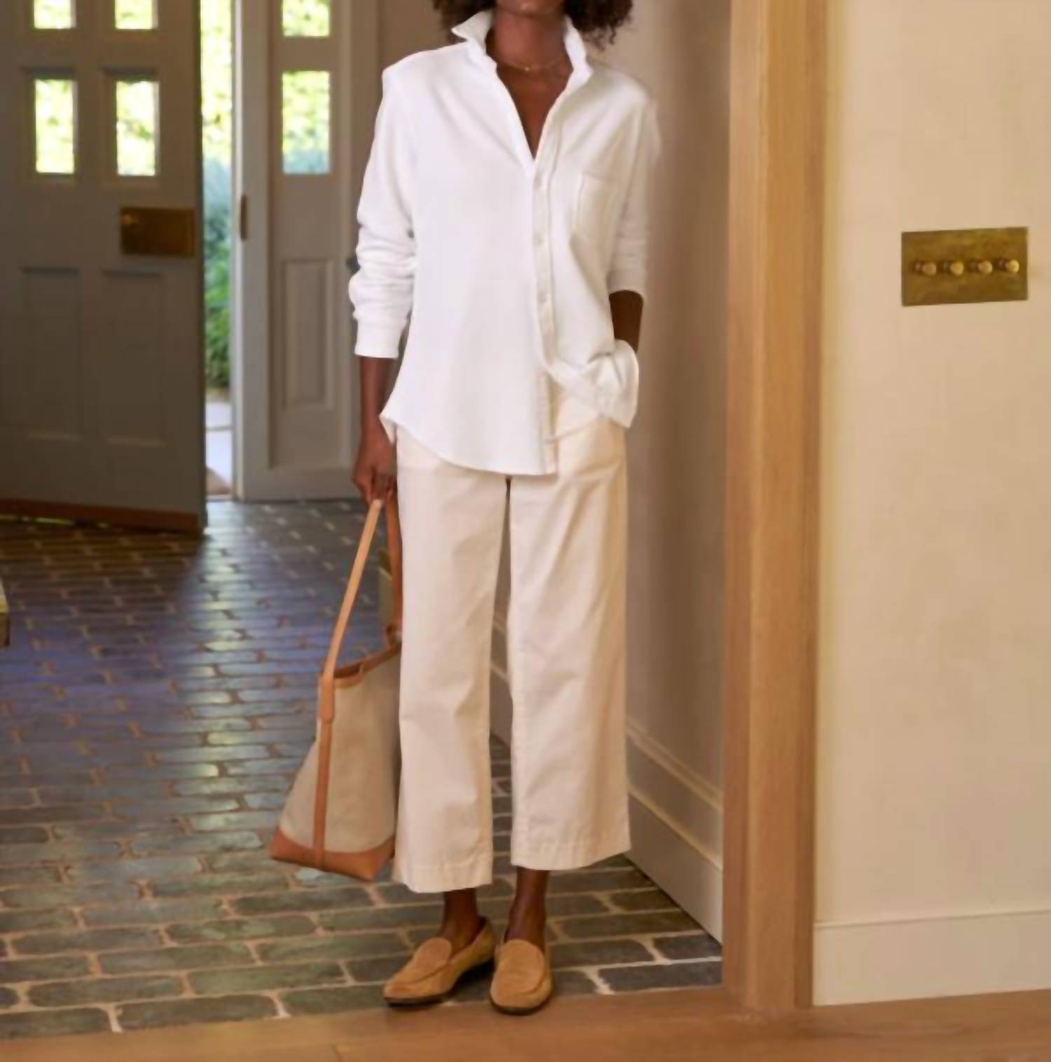 Frank & Eileen - Westport Italian Wide Leg Chino Pants