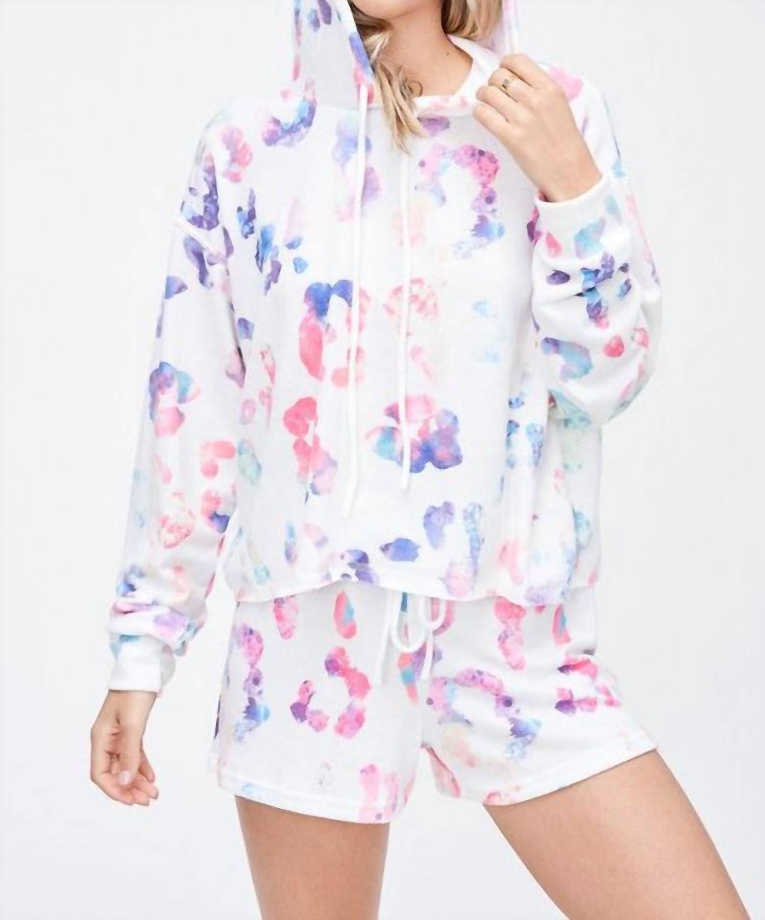Phil Love - Rainbow Leopard Shorts Set