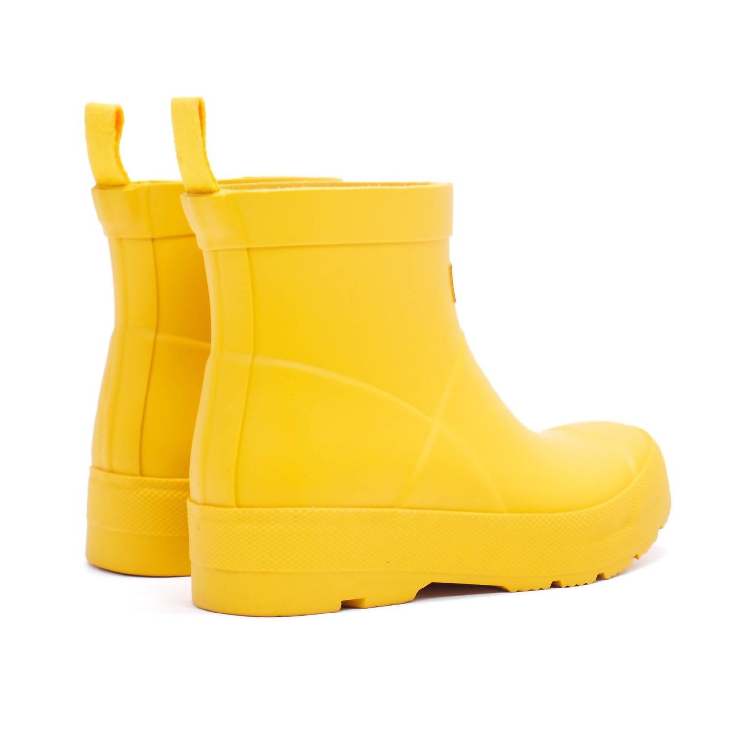 HUNTER Girls Play Rain Boots in yellow - kids' shoe - detail view