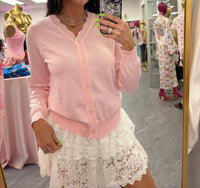 Aiwee Fashion - Scalloped Edge Button Cardigan