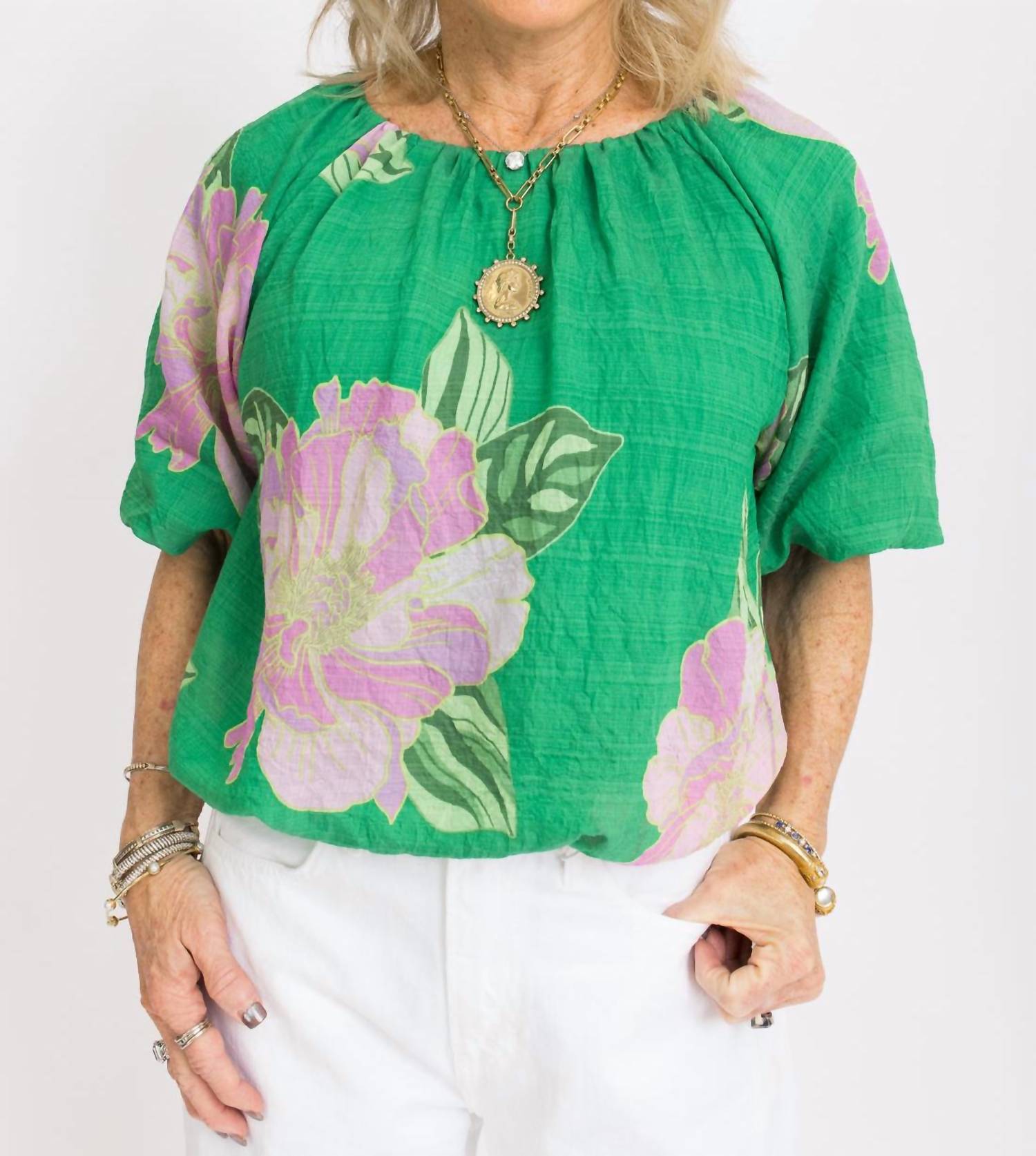 Thml - Puff Sleeve Floral Top
