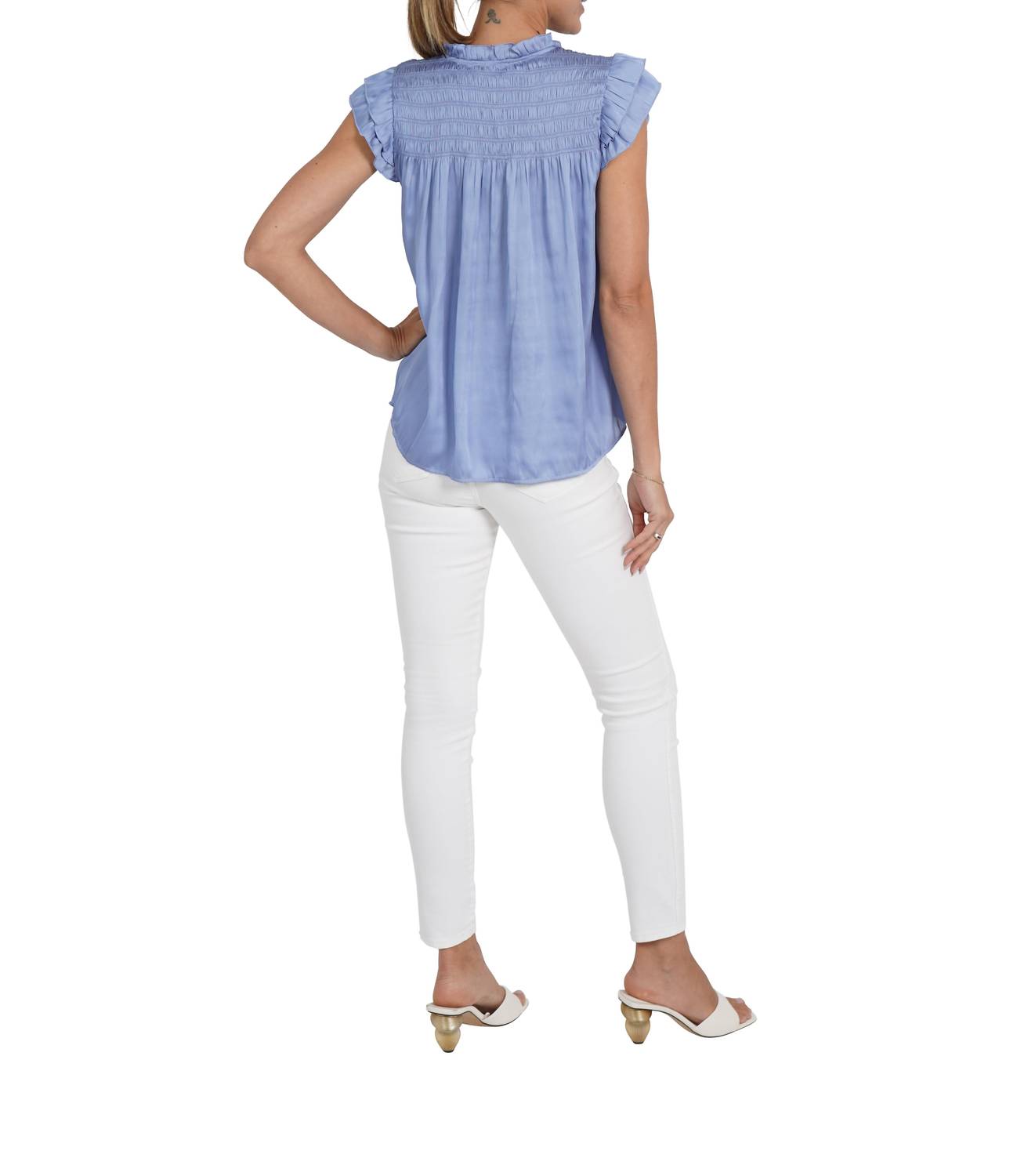 Love Token - Agatha Ruffle Sleeve Top