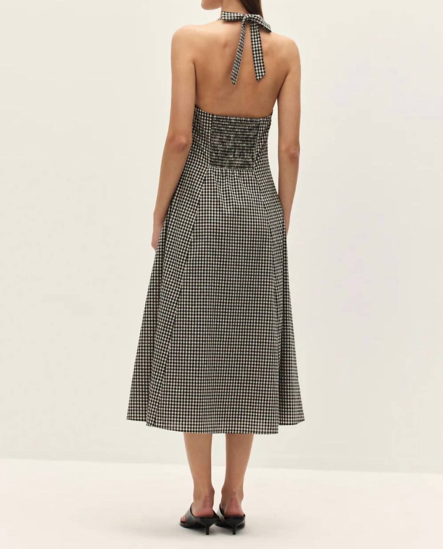 Elodie - Serena Halter Midi Dress