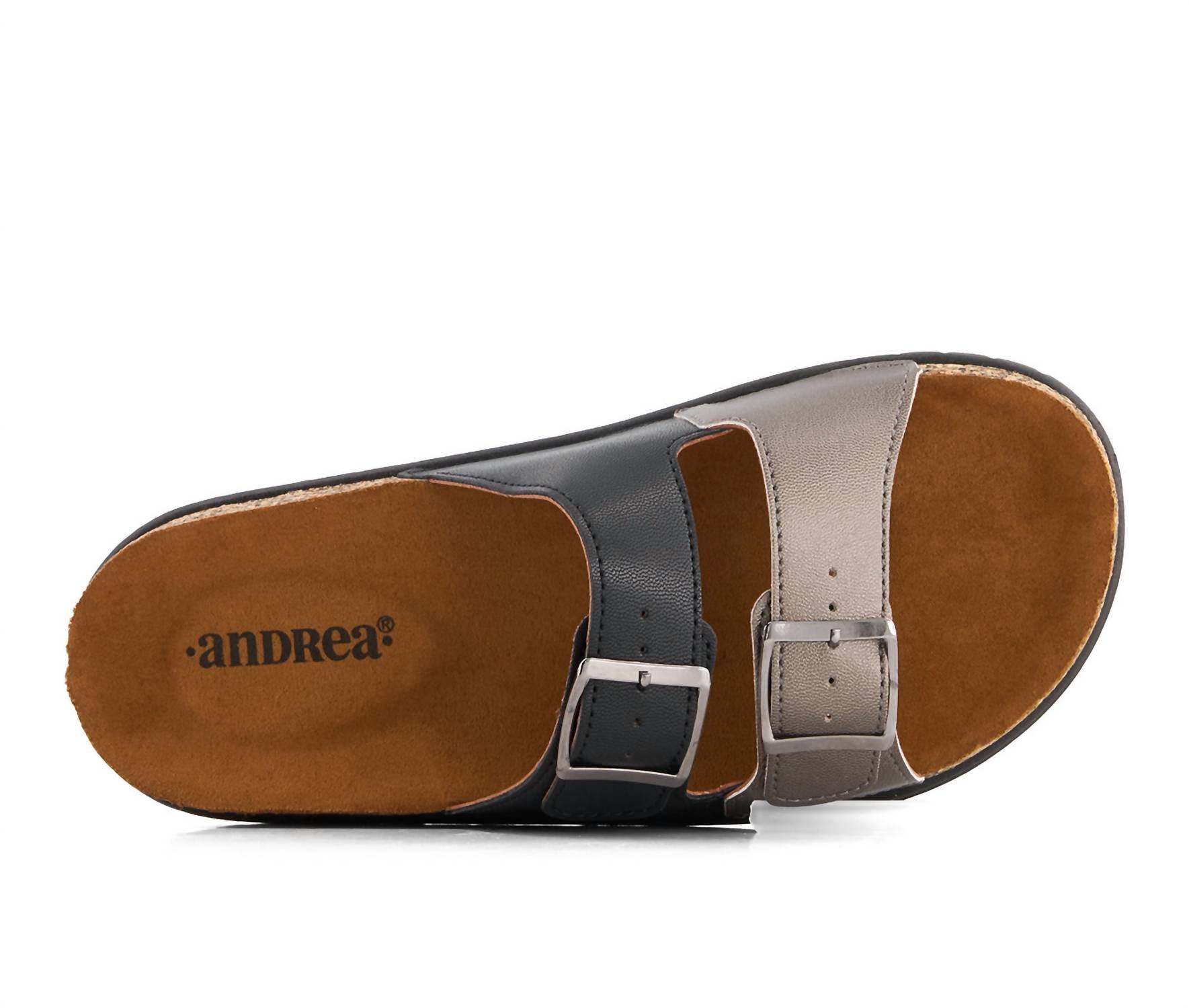 Andrea - Women's Double Strap Footbed Sandals