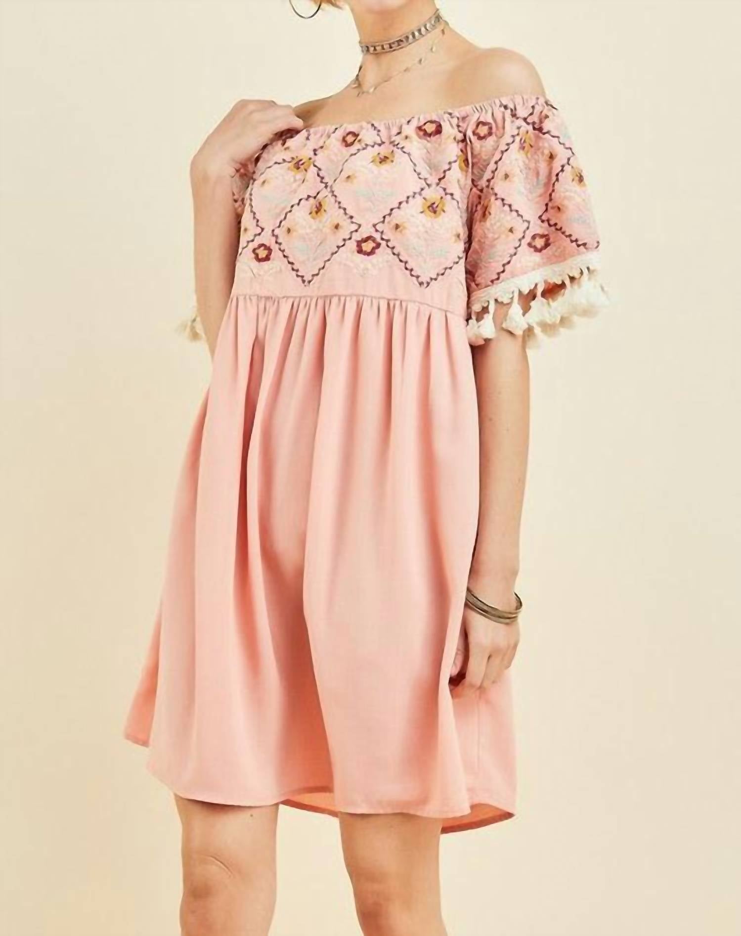 Entro - Wildflower Off The Shoulder Dress