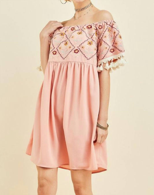 Entro - Wildflower Off The Shoulder Dress