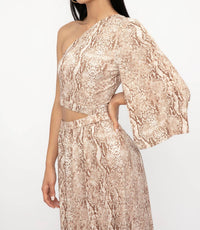 L'Agence - Fontana One Shoulder Dress