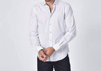 Eight X - Polka Dot Print Fil Coupé Button Down Shirt