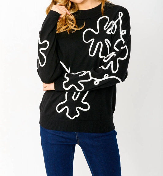 Frank Lyman - Abstract Knit Sweater