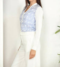 Zero Degrees Celsius - Plaid Floral Cardigan