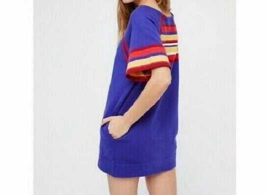 Free People - Knit Short Sleeve Striped Minidress