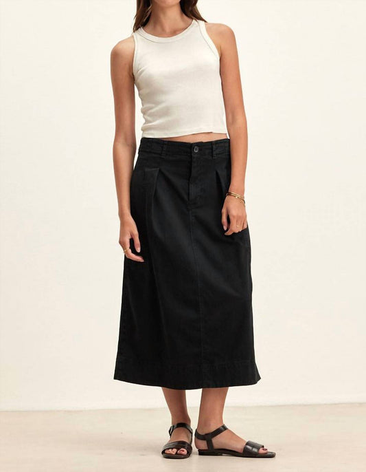 Velvet By Graham & Spencer - Lilian Pleated Denim Skirt