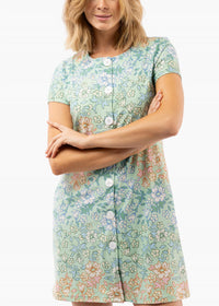 SMITH & QUINN Agnes Mini Dress in basil daisy - women's dress