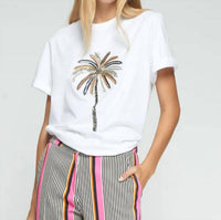 Vilagallo - Embroidered Palm Tree T-shirt