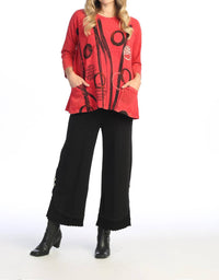 Jess & Jane - Mineral Washed Patch Pocket Cotton Top