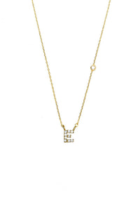 Tai Jewelry Women's Initial E Necklace in gold - women's jewelry