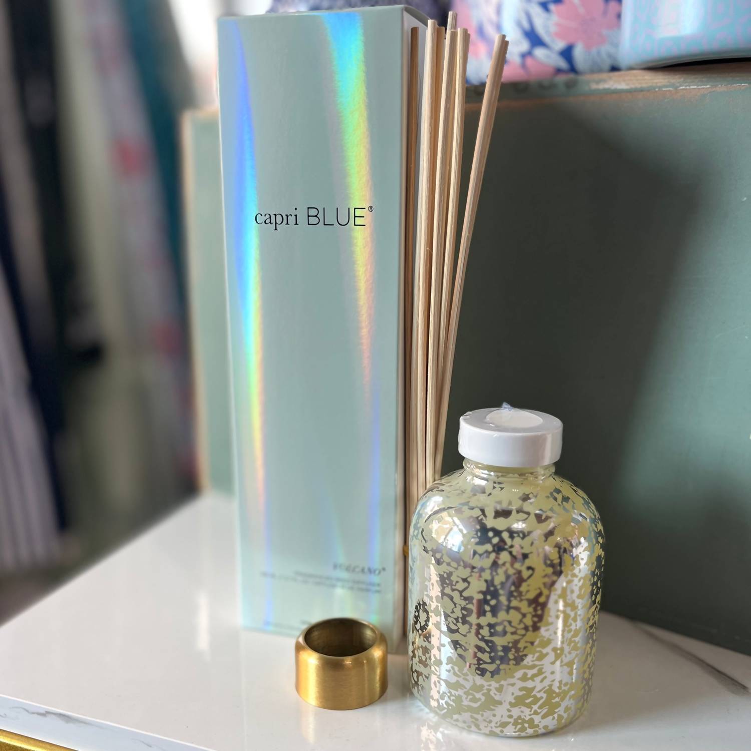 Capri Blue - Volcano Mercury Iridescent Petite Reed Diffuser