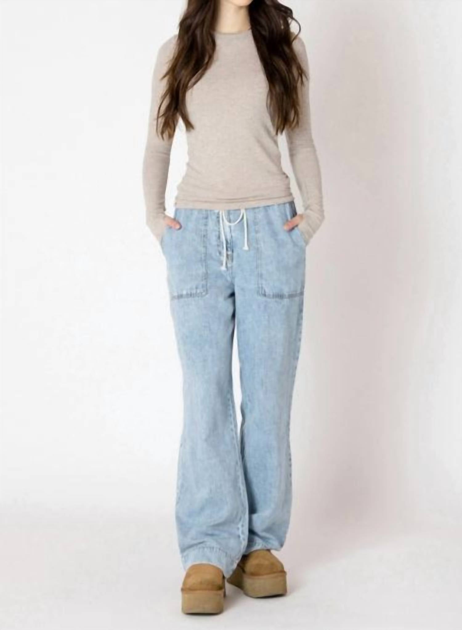 Dex - Washed Wide Leg Pant