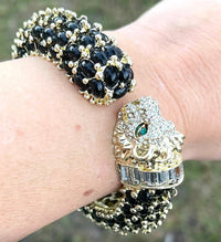 Garland Bags - Women's Leopard Hinged Bracelet