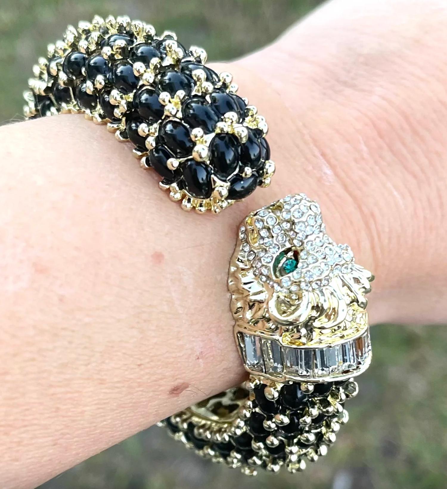 Garland Bags - Women's Leopard Hinged Bracelet