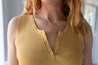 Mystree - Timeless Ribbed Sweater Tank Top
