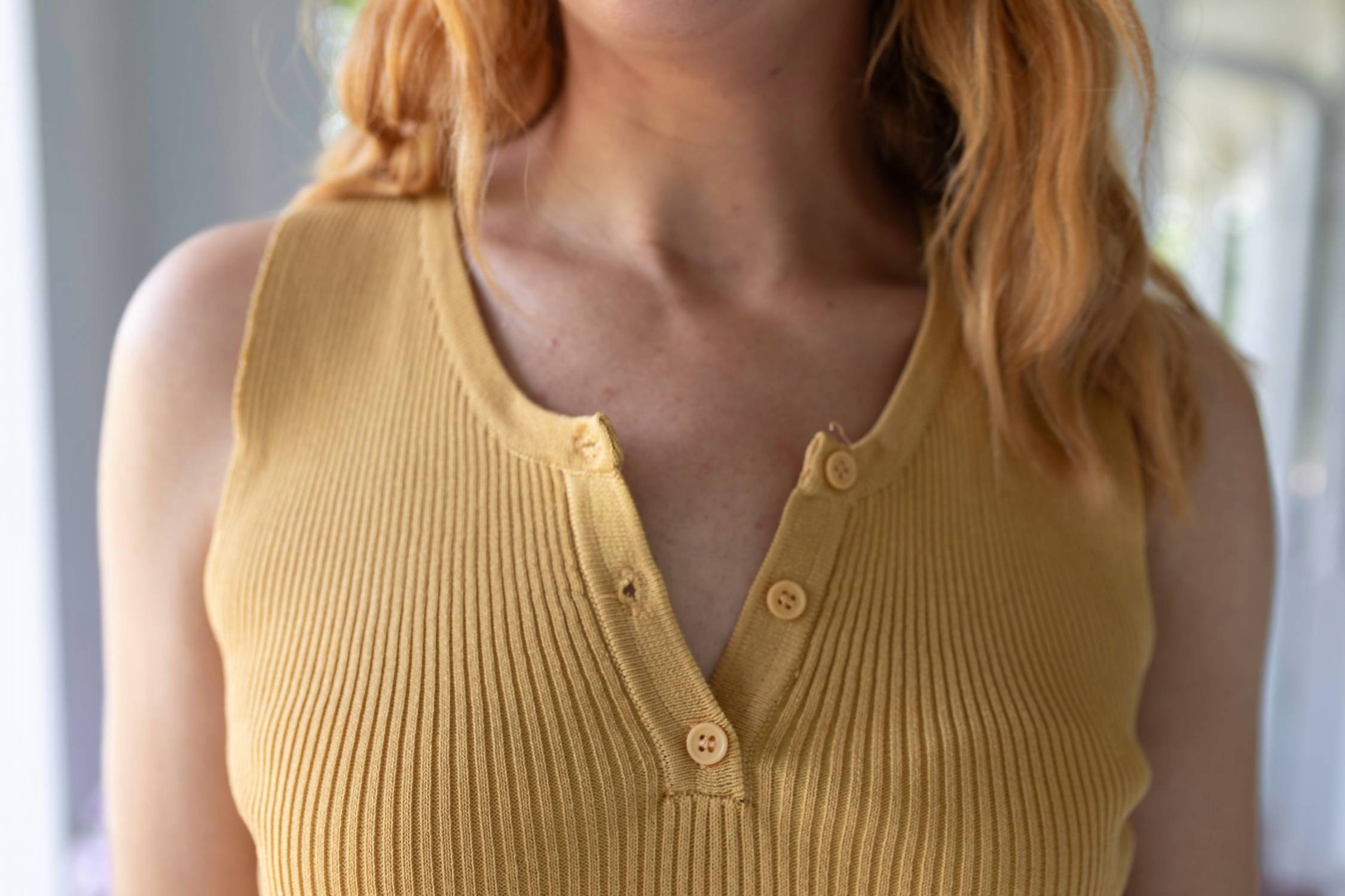 Mystree - Timeless Ribbed Sweater Tank Top