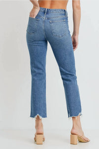 Just Black Denim - High Rise Straight Jeans