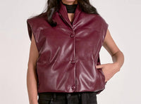 Elan - Leather Solid Vest