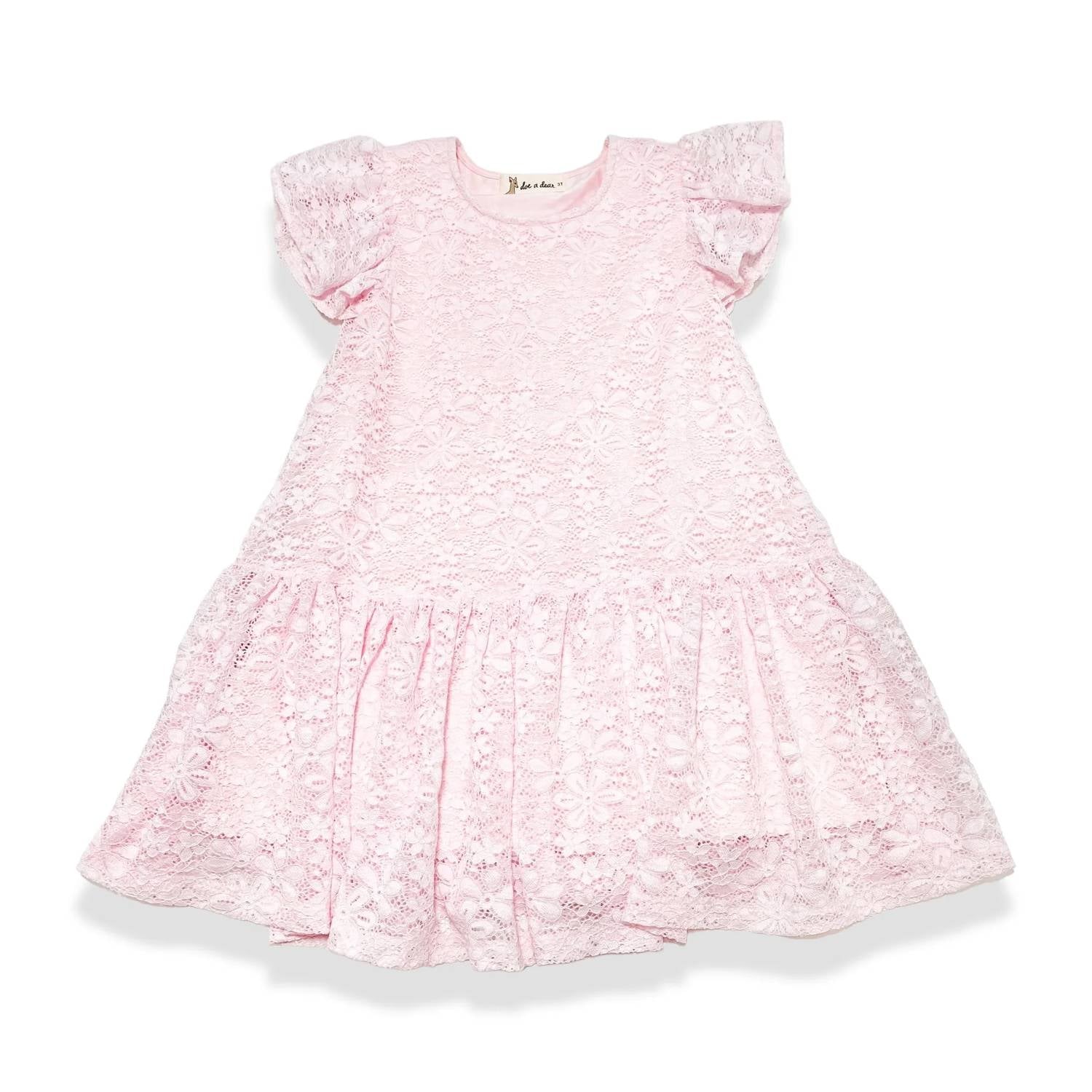 Doe A Dear - Kid's Dropwaist Lace Dress