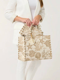 Shiraleah - Women's Coastal Jacquard Tote