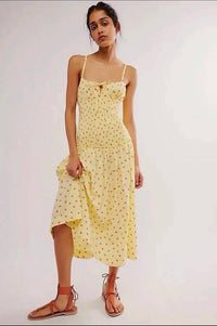 Free People - Lavender Daze Smocked Midi Dress