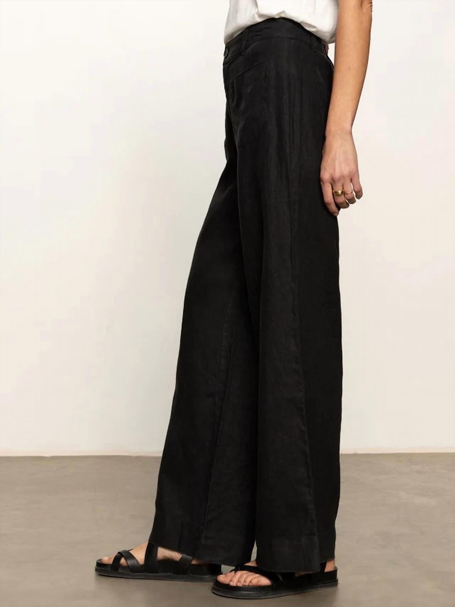Sanctuary - The Linen Marine Wide Leg Pant