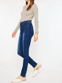 KanCan High Rise Super Skinny Jeans in dark wash - women's jeans - alternate view