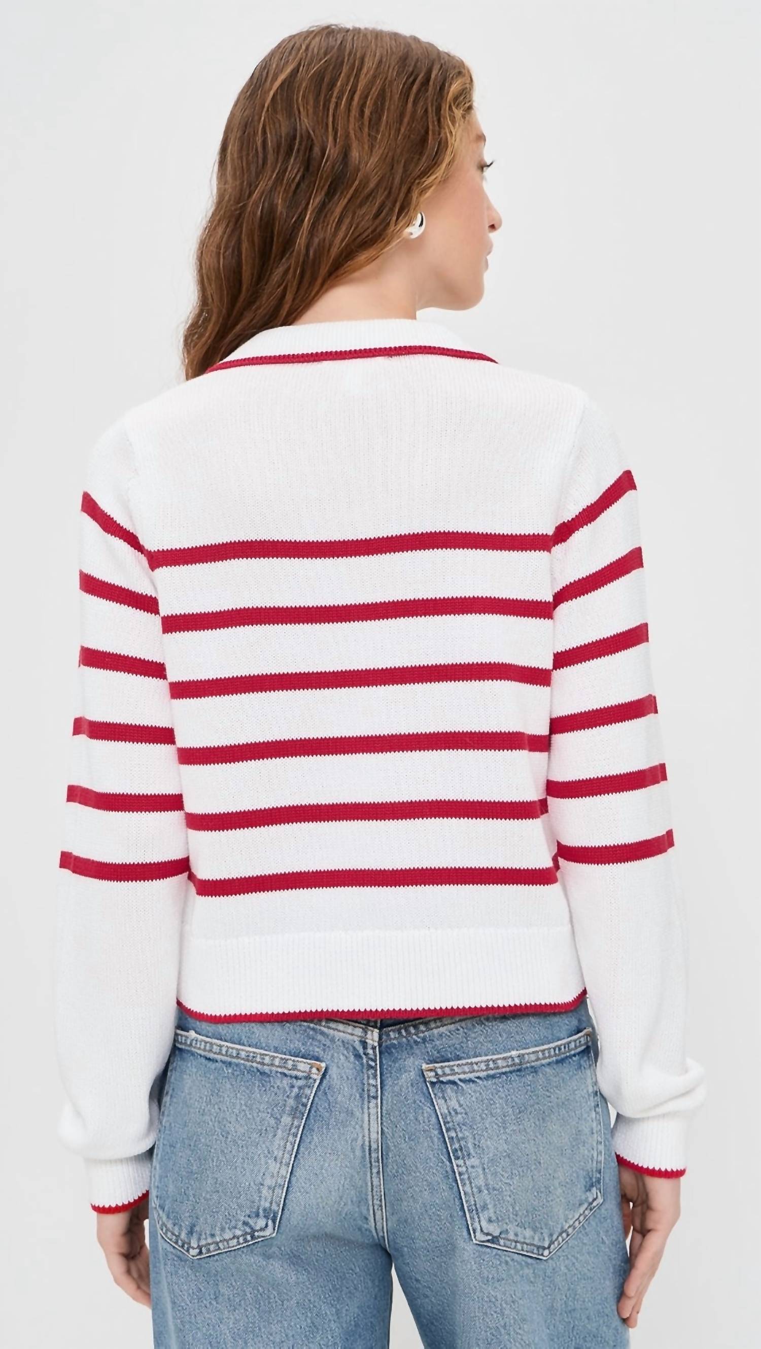 Splendid - Nicolette Striped Polo Sweater