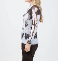 Amb Designs - Florence Double Sheer Top