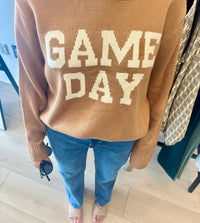 Panache Apparel Game Day Sweater in tan - women's sweater