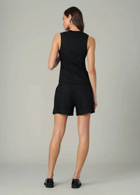 Joe's Jeans Maeve Button-front Vest in black - women's jacket - view 5